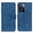 Coque Portefeuille Livre Cuir Etui Clapet K03Z pour Oppo A57 4G Bleu