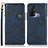 Coque Portefeuille Livre Cuir Etui Clapet K03Z pour Oppo Reno5 A Bleu