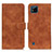 Coque Portefeuille Livre Cuir Etui Clapet K03Z pour Realme C11 (2021) Marron