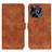 Coque Portefeuille Livre Cuir Etui Clapet K03Z pour Realme C53 India Marron