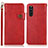 Coque Portefeuille Livre Cuir Etui Clapet K03Z pour Sony Xperia 10 III Lite Rouge