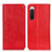 Coque Portefeuille Livre Cuir Etui Clapet K03Z pour Sony Xperia 10 IV SO-52C Rouge