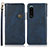 Coque Portefeuille Livre Cuir Etui Clapet K03Z pour Sony Xperia 5 III SO-53B Bleu