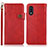 Coque Portefeuille Livre Cuir Etui Clapet K03Z pour Sony Xperia Ace II SO-41B Rouge