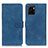 Coque Portefeuille Livre Cuir Etui Clapet K03Z pour Vivo Y32t Bleu