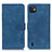 Coque Portefeuille Livre Cuir Etui Clapet K03Z pour Wiko Y82 Bleu