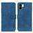 Coque Portefeuille Livre Cuir Etui Clapet K03Z pour Xiaomi Poco C50 Bleu