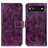 Coque Portefeuille Livre Cuir Etui Clapet K04Z pour Google Pixel 6a 5G Violet