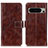 Coque Portefeuille Livre Cuir Etui Clapet K04Z pour Google Pixel 8 Pro 5G Marron