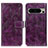 Coque Portefeuille Livre Cuir Etui Clapet K04Z pour Google Pixel 8 Pro 5G Violet