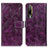 Coque Portefeuille Livre Cuir Etui Clapet K04Z pour HTC Desire 22 Pro 5G Violet