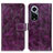 Coque Portefeuille Livre Cuir Etui Clapet K04Z pour Huawei Honor 50 5G Violet