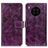 Coque Portefeuille Livre Cuir Etui Clapet K04Z pour Huawei Honor 50 Lite Violet