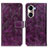 Coque Portefeuille Livre Cuir Etui Clapet K04Z pour Huawei Honor 60 5G Violet