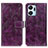 Coque Portefeuille Livre Cuir Etui Clapet K04Z pour Huawei Honor X7a Violet