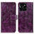 Coque Portefeuille Livre Cuir Etui Clapet K04Z pour Huawei Honor X8b Violet