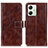 Coque Portefeuille Livre Cuir Etui Clapet K04Z pour Motorola Moto G54 5G Marron