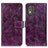 Coque Portefeuille Livre Cuir Etui Clapet K04Z pour Nokia C02 Violet