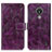 Coque Portefeuille Livre Cuir Etui Clapet K04Z pour Nokia C21 Violet