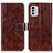 Coque Portefeuille Livre Cuir Etui Clapet K04Z pour Nokia G60 5G Marron