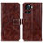 Coque Portefeuille Livre Cuir Etui Clapet K04Z pour OnePlus 10R 5G Marron