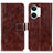 Coque Portefeuille Livre Cuir Etui Clapet K04Z pour OnePlus Ace 2V 5G Marron