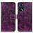 Coque Portefeuille Livre Cuir Etui Clapet K04Z pour Oppo A16 Violet