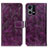 Coque Portefeuille Livre Cuir Etui Clapet K04Z pour Oppo F21s Pro 4G Violet