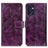 Coque Portefeuille Livre Cuir Etui Clapet K04Z pour Oppo Find X5 Lite 5G Violet