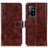 Coque Portefeuille Livre Cuir Etui Clapet K04Z pour Oppo Reno5 Z 5G Marron