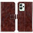 Coque Portefeuille Livre Cuir Etui Clapet K04Z pour Realme GT2 Pro 5G Marron