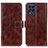 Coque Portefeuille Livre Cuir Etui Clapet K04Z pour Samsung Galaxy M53 5G Marron