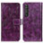 Coque Portefeuille Livre Cuir Etui Clapet K04Z pour Sony Xperia 1 III Violet