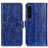 Coque Portefeuille Livre Cuir Etui Clapet K04Z pour Sony Xperia 1 IV SO-51C Bleu