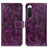 Coque Portefeuille Livre Cuir Etui Clapet K04Z pour Sony Xperia 10 IV SO-52C Violet