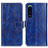 Coque Portefeuille Livre Cuir Etui Clapet K04Z pour Sony Xperia 5 III Bleu