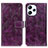 Coque Portefeuille Livre Cuir Etui Clapet K04Z pour Xiaomi Redmi 12 4G Violet