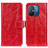 Coque Portefeuille Livre Cuir Etui Clapet K04Z pour Xiaomi Redmi 12C 4G Rouge