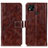 Coque Portefeuille Livre Cuir Etui Clapet K04Z pour Xiaomi Redmi 9C NFC Marron