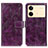 Coque Portefeuille Livre Cuir Etui Clapet K04Z pour Xiaomi Redmi Note 13R Pro 5G Violet