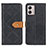 Coque Portefeuille Livre Cuir Etui Clapet K05Z pour Motorola Moto G53j 5G Noir