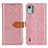 Coque Portefeuille Livre Cuir Etui Clapet K05Z pour Nokia C12 Plus Rose