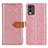 Coque Portefeuille Livre Cuir Etui Clapet K05Z pour Nokia C210 Rose