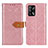 Coque Portefeuille Livre Cuir Etui Clapet K05Z pour Oppo F19 Rose