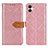 Coque Portefeuille Livre Cuir Etui Clapet K05Z pour Samsung Galaxy M04 Rose