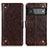 Coque Portefeuille Livre Cuir Etui Clapet K06Z pour Google Pixel 6 Pro 5G Marron