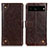 Coque Portefeuille Livre Cuir Etui Clapet K06Z pour Google Pixel 7 Pro 5G Marron