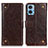 Coque Portefeuille Livre Cuir Etui Clapet K06Z pour Motorola Moto E22 Marron