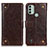 Coque Portefeuille Livre Cuir Etui Clapet K06Z pour Nokia C31 Marron