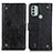 Coque Portefeuille Livre Cuir Etui Clapet K06Z pour Nokia C31 Noir